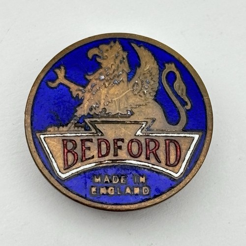 Vintage bedford trucks - bedford, enamel