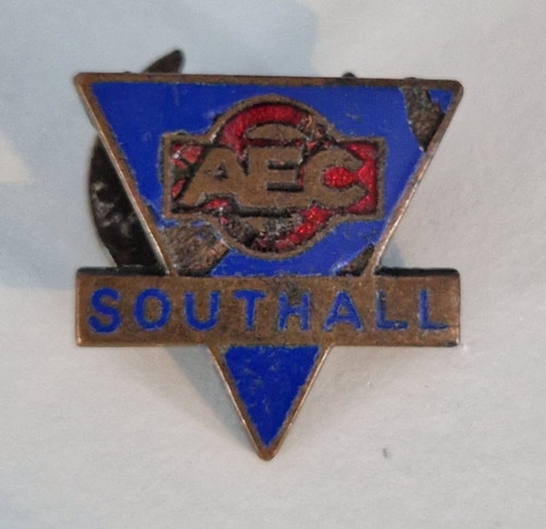 Vintage aec southall enamel - vintage,