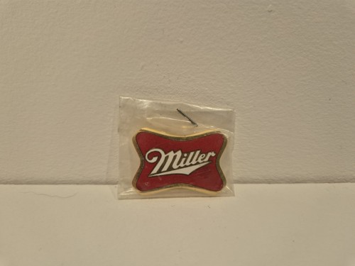 Miller beer logo enamel lapel - logo,