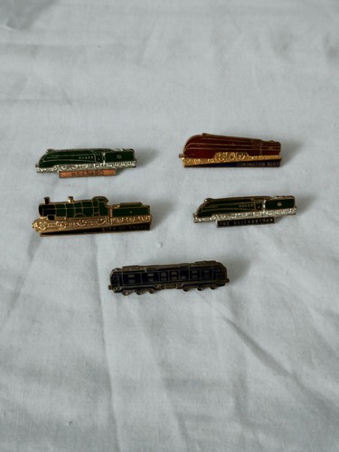 Five vintage lapel badges - vintage,